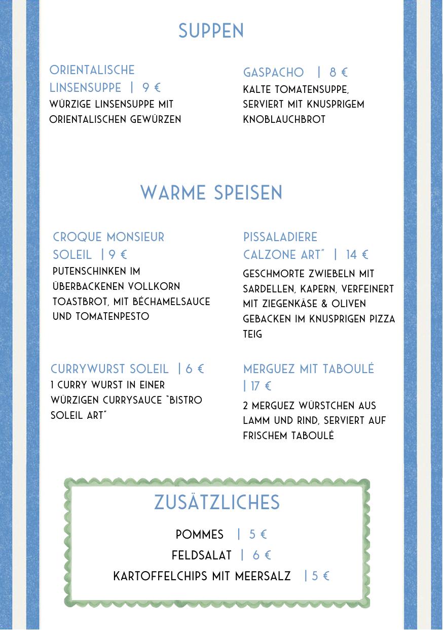 Speisekarte Seite 3